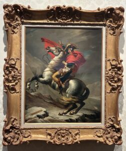 馬にまたがるナポレオンの絵画