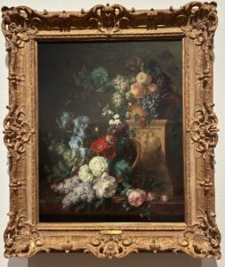 花と果物のある静物画