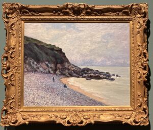 アルフレッド・シスレー作海岸の風景画