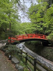 北野天満宮の太鼓橋の写真