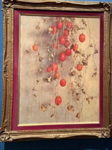 高島野十郎の絵画作品「からすうり」