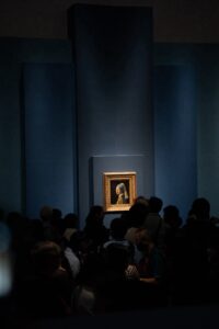 フルメール展「真珠の耳飾りの少女」の展示室の写真